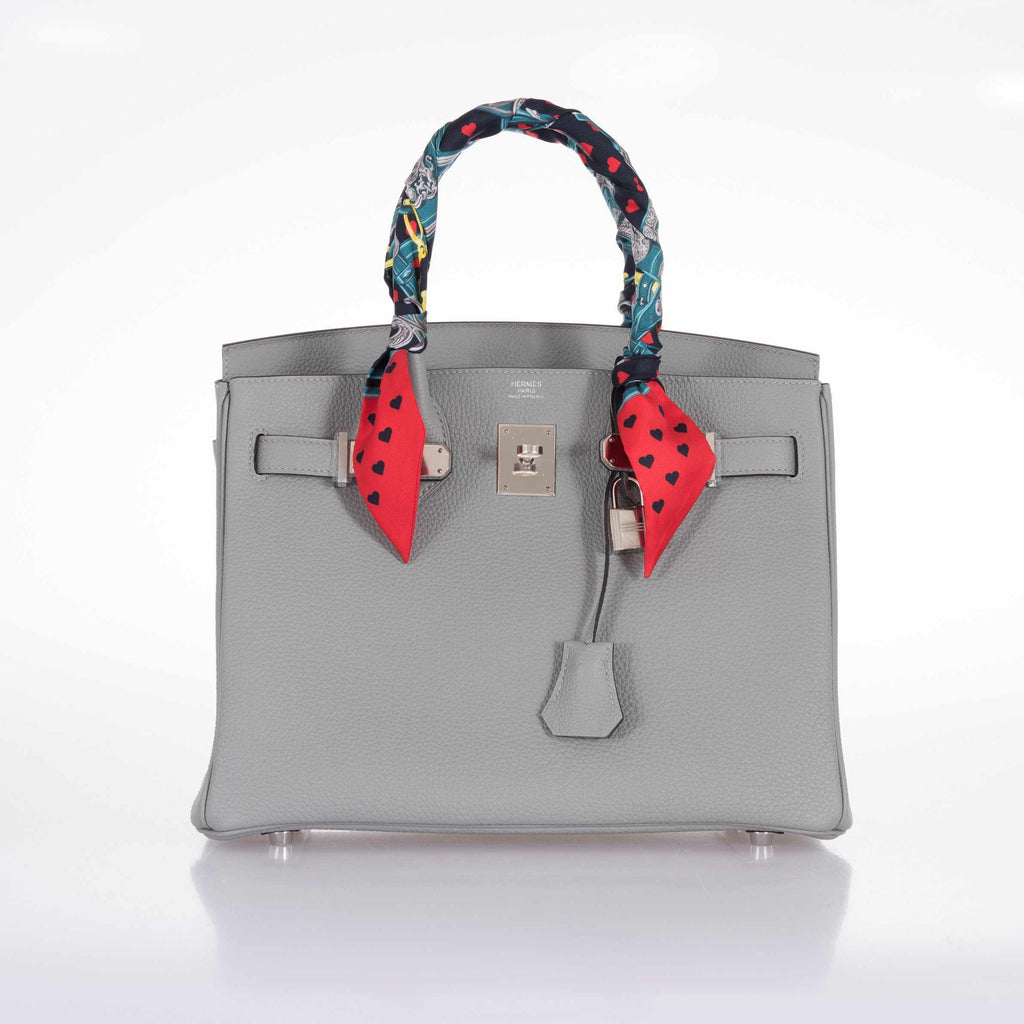 Hermès Birkin 30 Gris Mouette Togo Palladium Hardware