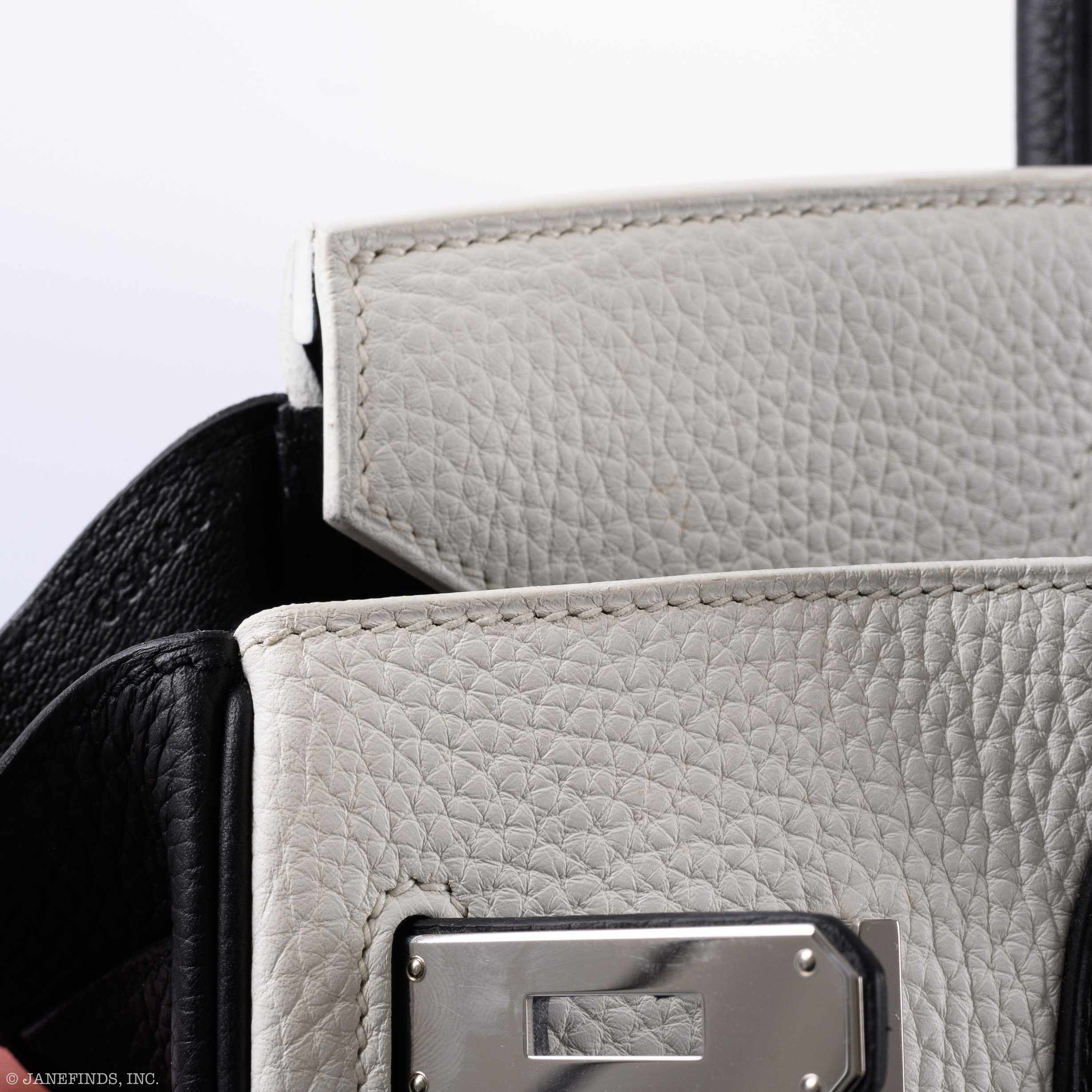 Hermès Birkin 30 HSS Black & White Togo Palladium Hardware - 2018, C