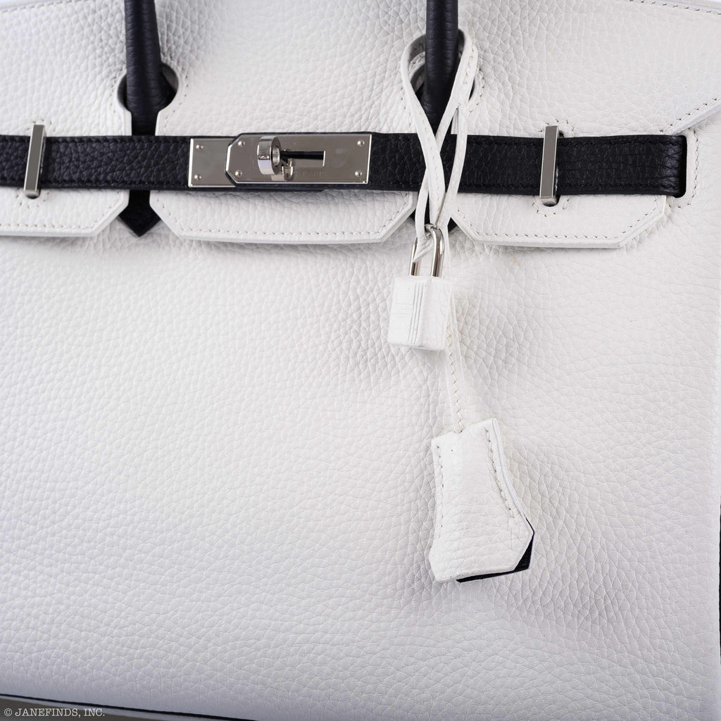 Hermès Birkin 30 HSS Black & White Togo Palladium Hardware - 2018, C