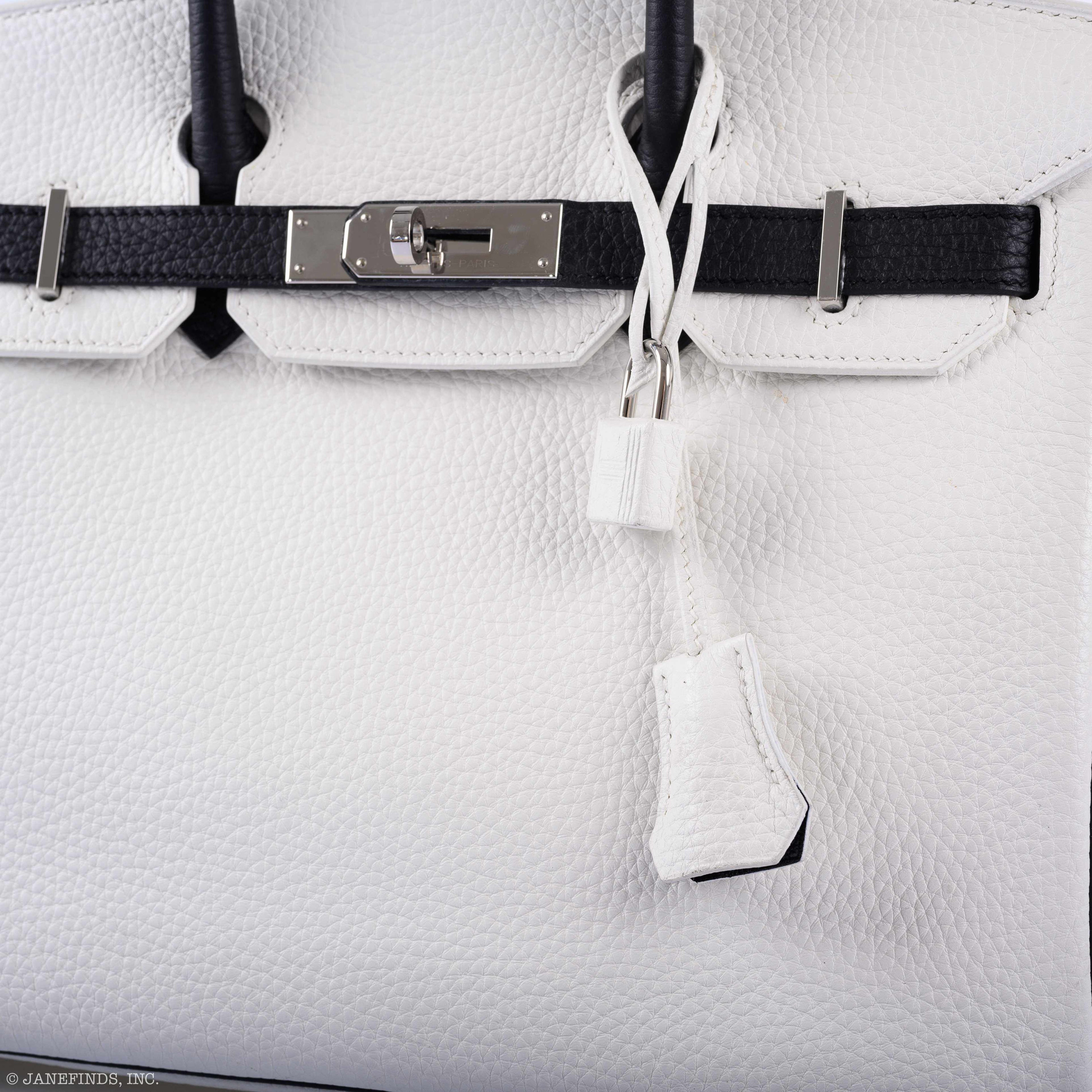 Hermès Birkin 30 HSS Black & White Togo Palladium Hardware - 2018, C