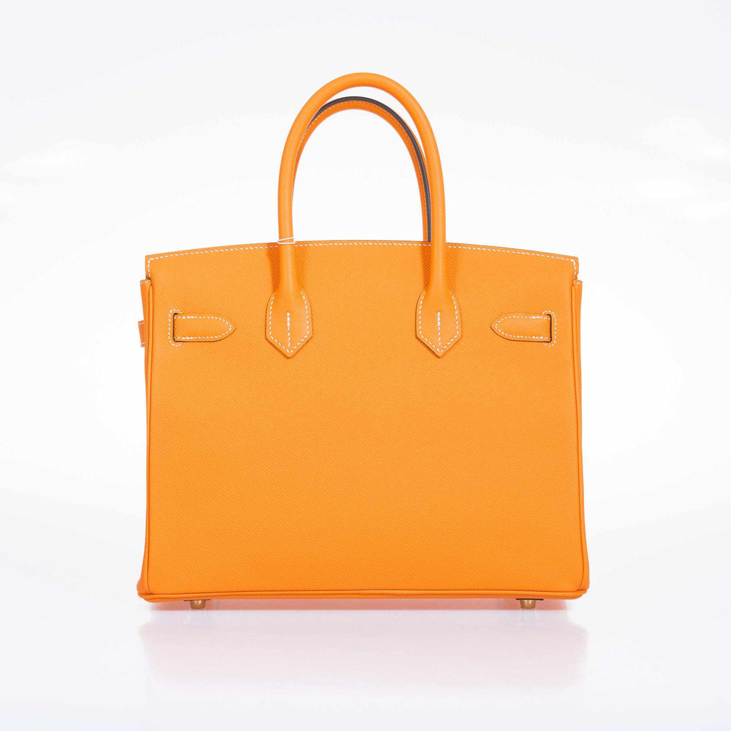 Hermès Birkin 30 Jaune D'Or & Blue Marine Epsom Palladium Hardware
