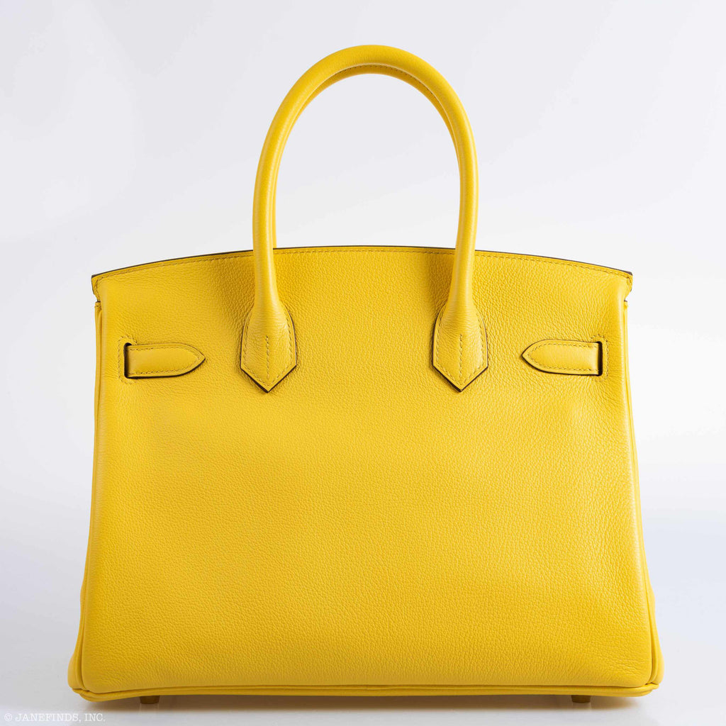 Hermès Birkin 30 Jaune De Naples Taurillon Novillo Gold Hardware