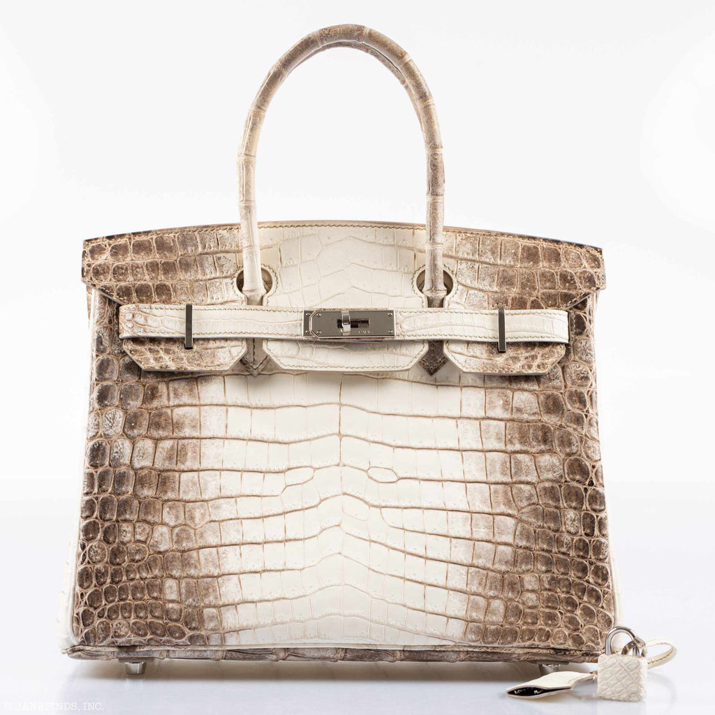 Hermès Birkin 30 Matte Himalaya Niloticus Crocodile Palladium Hardware - 2011