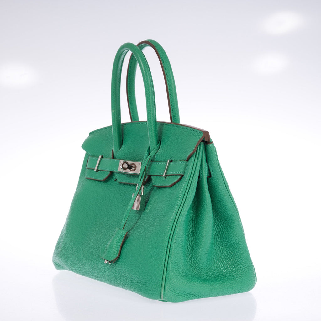 Hermès Birkin 30 Menthe Clemence with Palladium Hardware