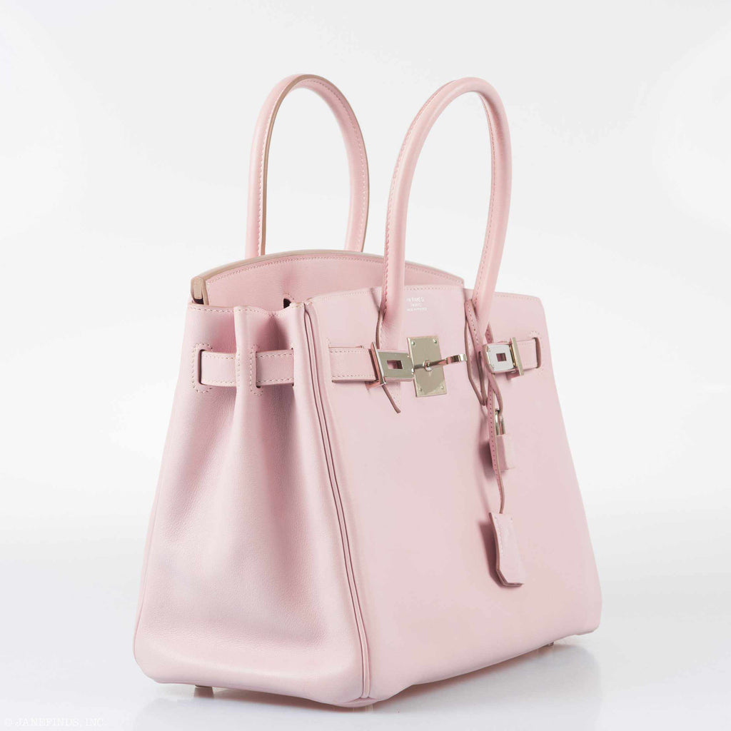 Hermès Birkin 30 Rose Dragee Swift Palladium Hardware