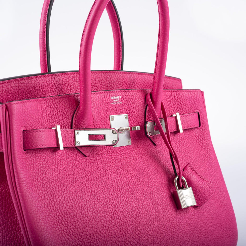 Hermès Birkin 30 Rose Shocking Togo Palladium Hardware