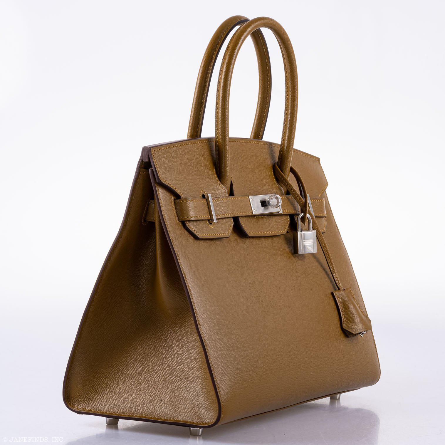 Hermès Birkin 30 Sellier Bronze Dore Madame Grain Palladium Hardware - 2019, D