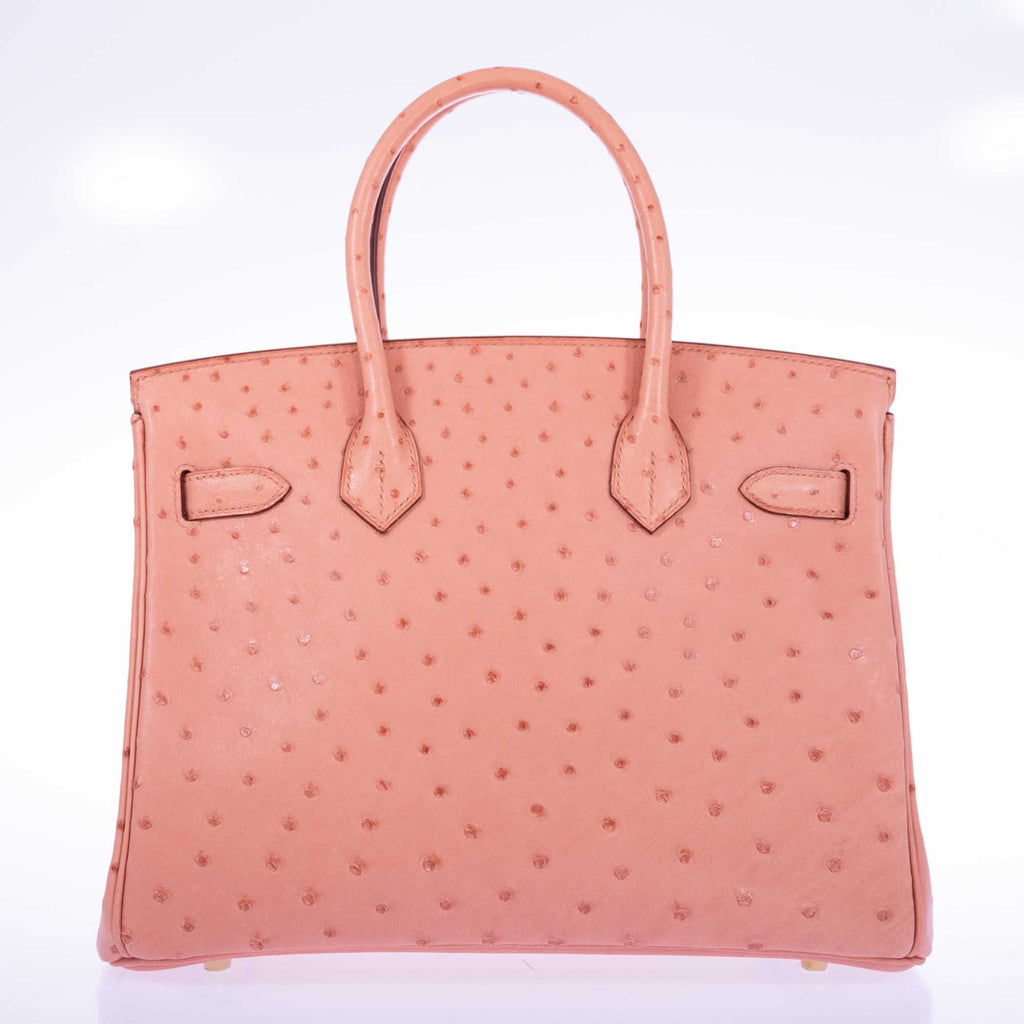 Hermès Birkin 30 Terre Cuite Ostrich Gold Hardware