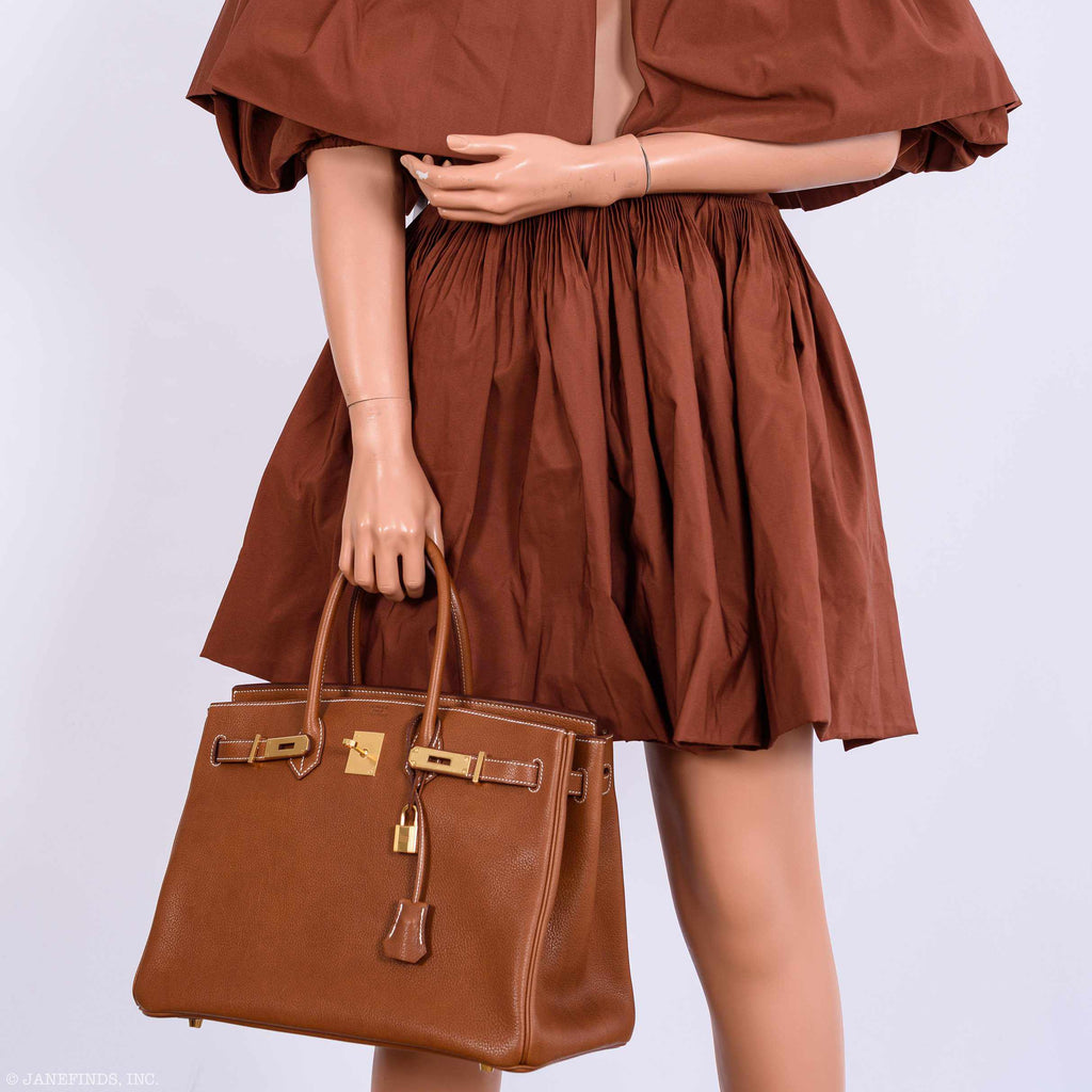 Hermès Birkin 35 Barenia Faubourg Gold Hardware