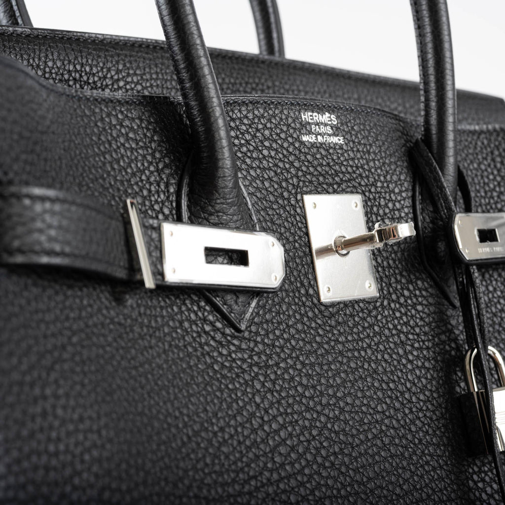 Hermès Birkin 35 Black Togo leather Palladium Hardware - 2010, N Square