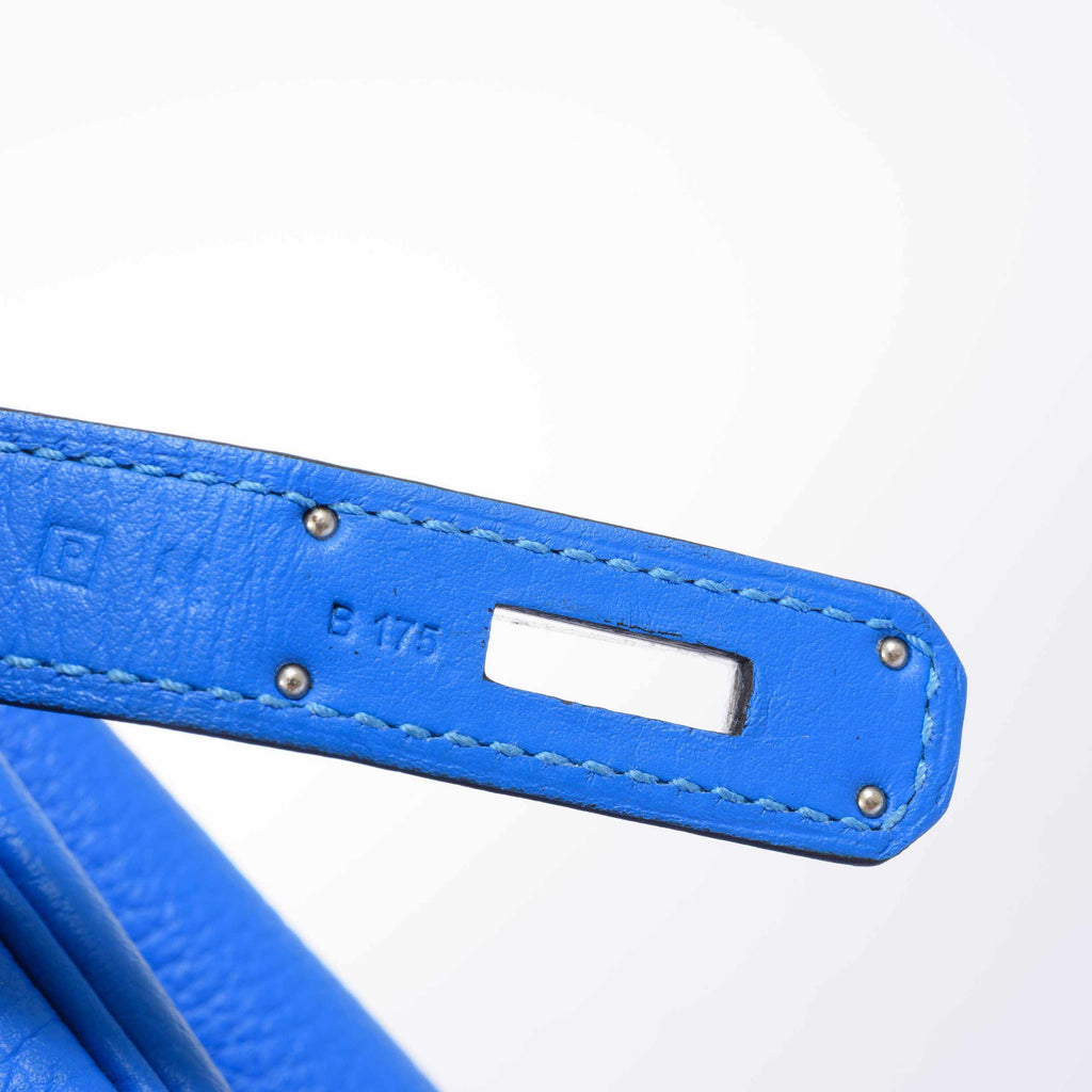 Hermès Birkin 35 Bleu Hydra Clemence Palladium Hardware