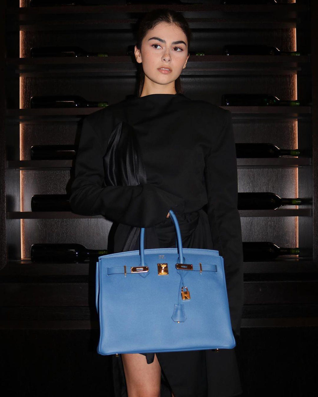 Hermès Birkin 35 Blue Agate Epsom Gold Hardware - 2016, X