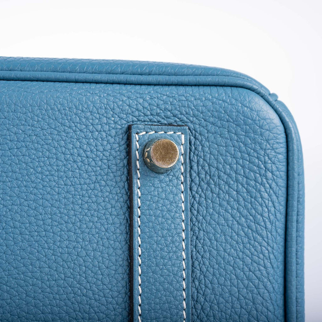 Hermès Birkin 35 Blue Jean Togo Gold Hardware