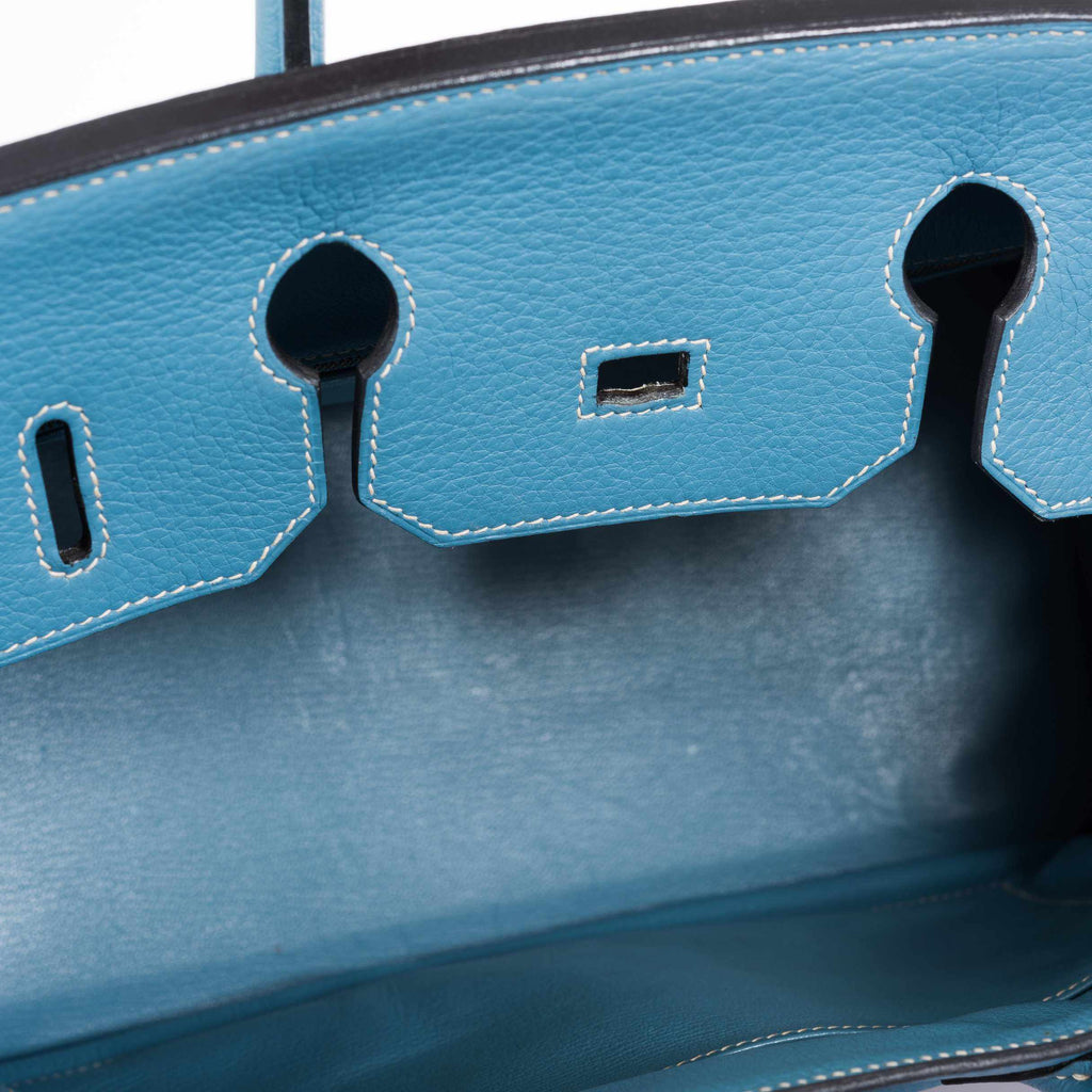 Hermès Birkin 35 Blue Jean Togo Gold Hardware - Square G