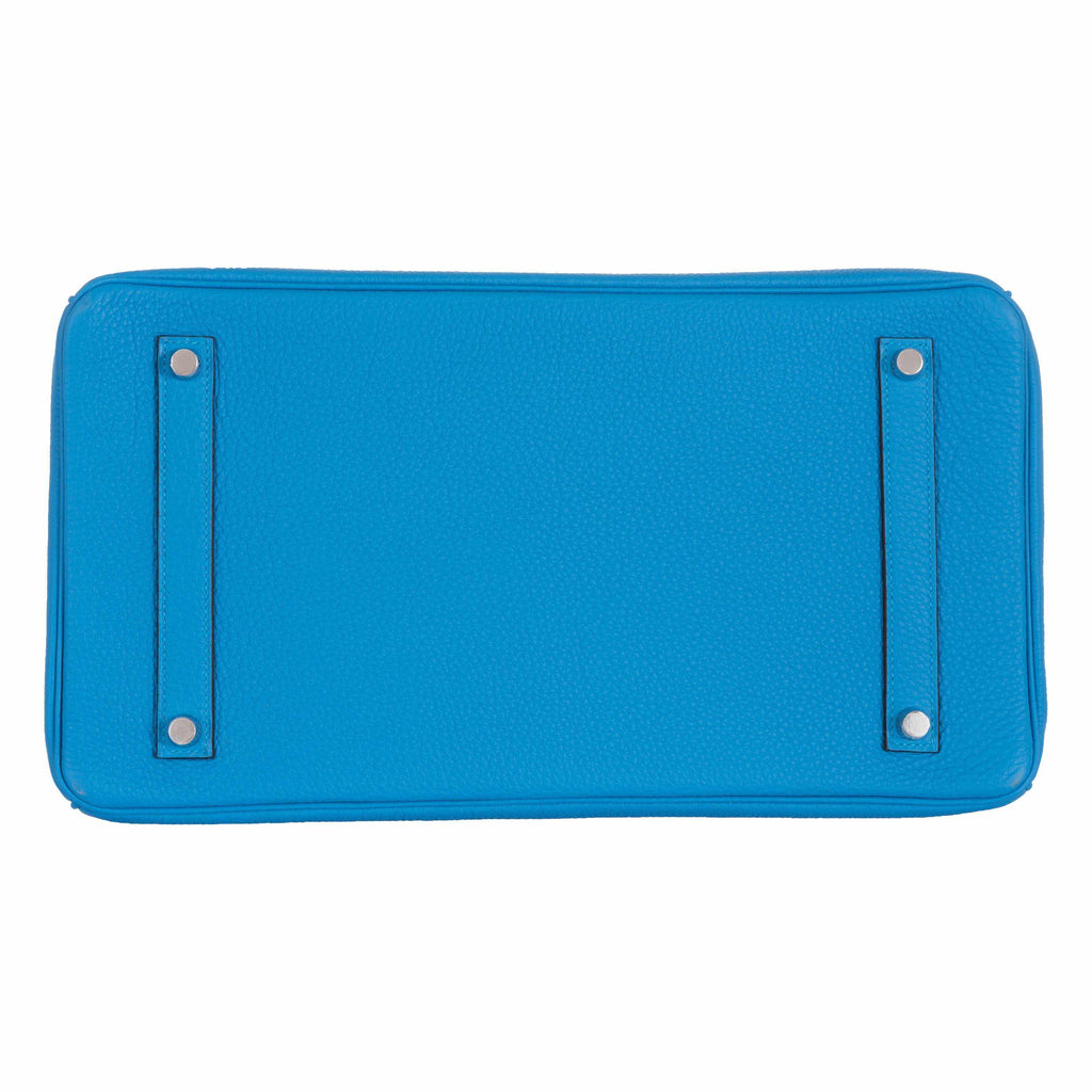 Hermès Birkin 35 Blue Zanzibar Togo Palladium Hardware