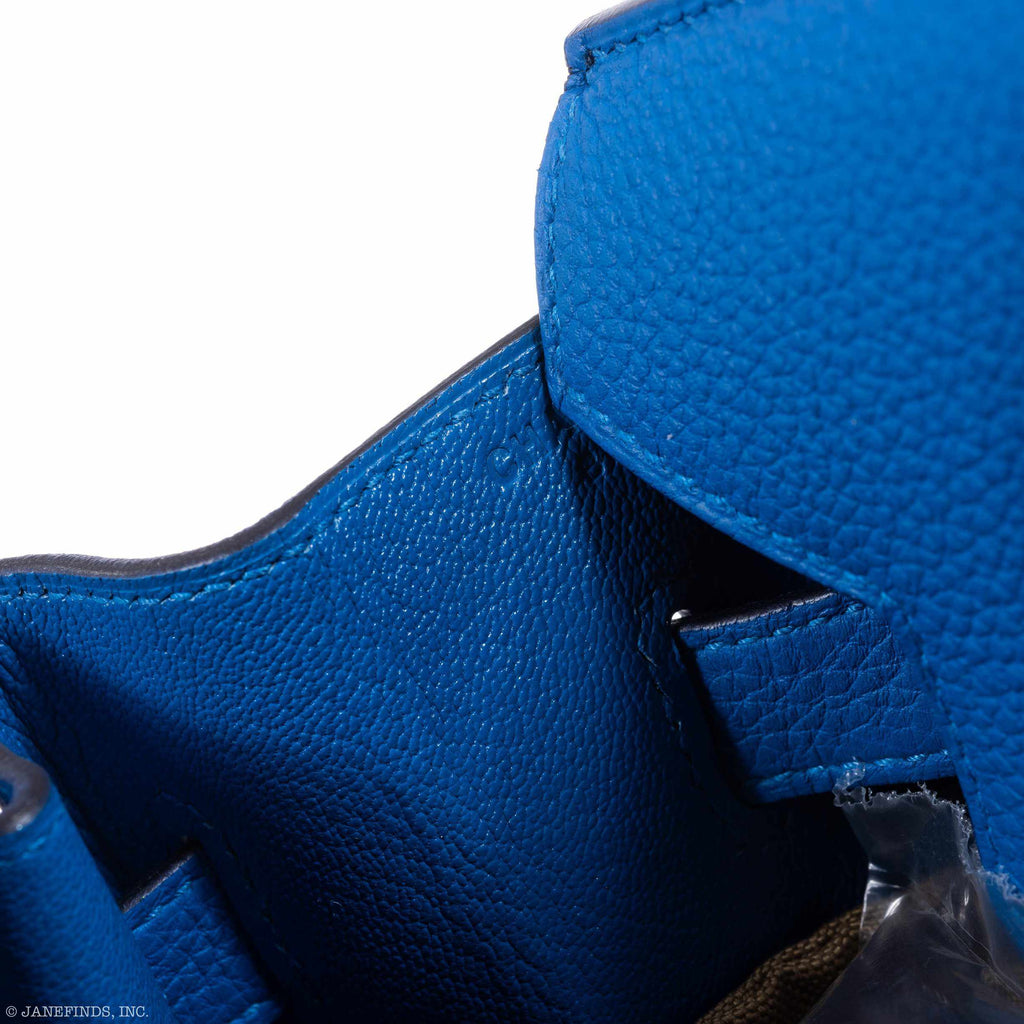 Hermès Birkin 35 Blue Zellige Togo Palladium Hardware