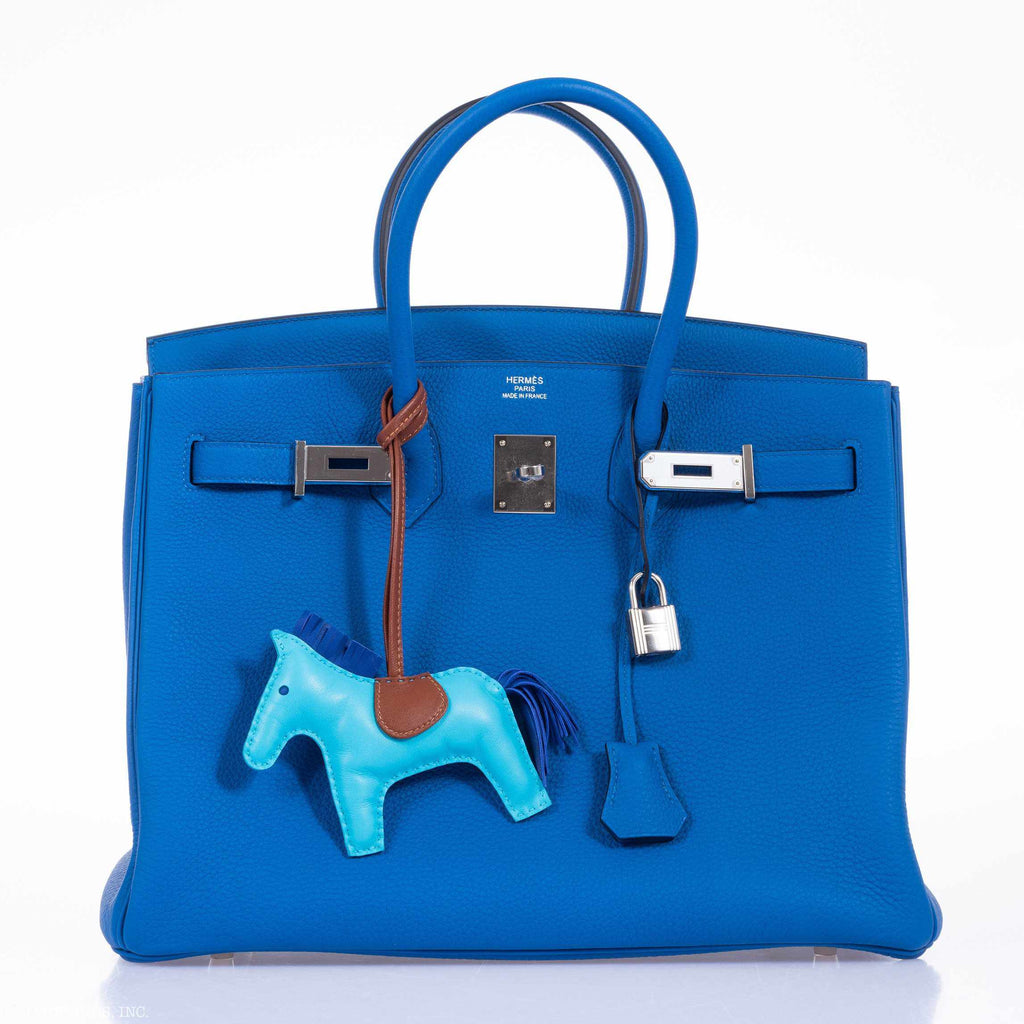 Hermès Birkin 35 Blue Zellige Togo Palladium Hardware