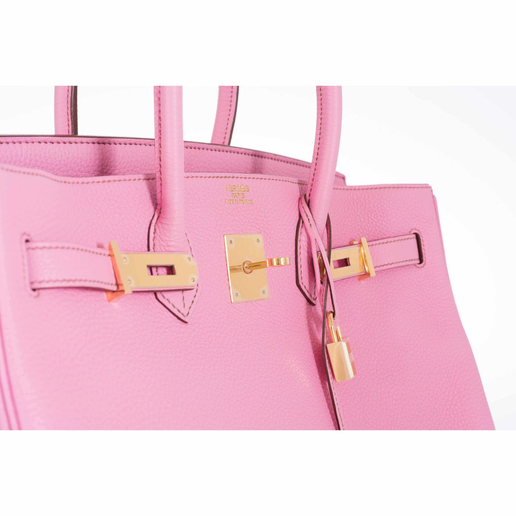 Hermès Birkin 35 Bubblegum 5P Pink Gold Hardware • Investment Bag