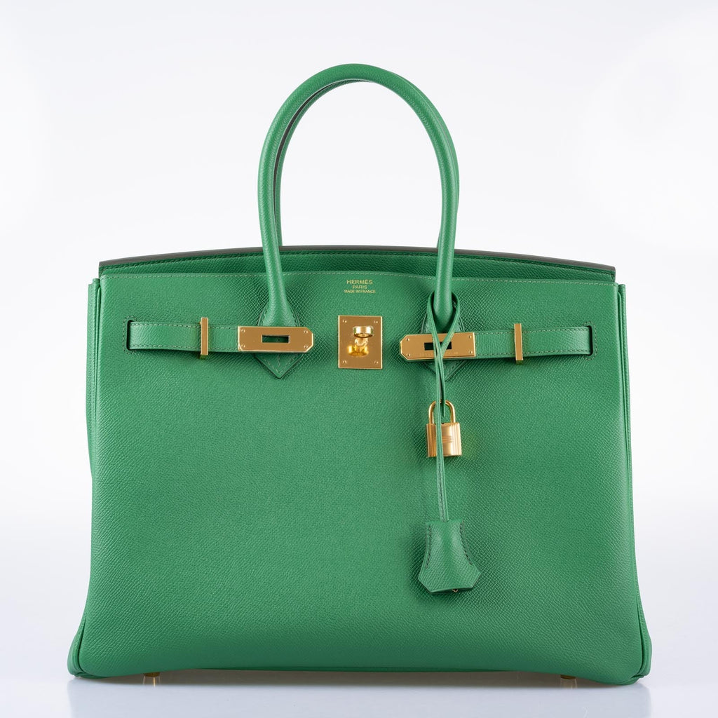 Hermès Birkin 35 Cactus Epsom Gold Hardware