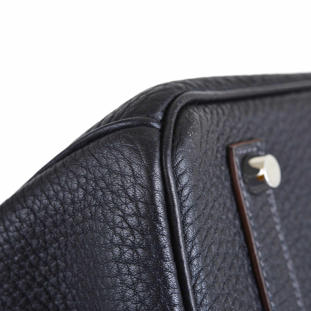 Hermès Birkin 35 Club Black, Indigo & Barenia Palladium Hardware
