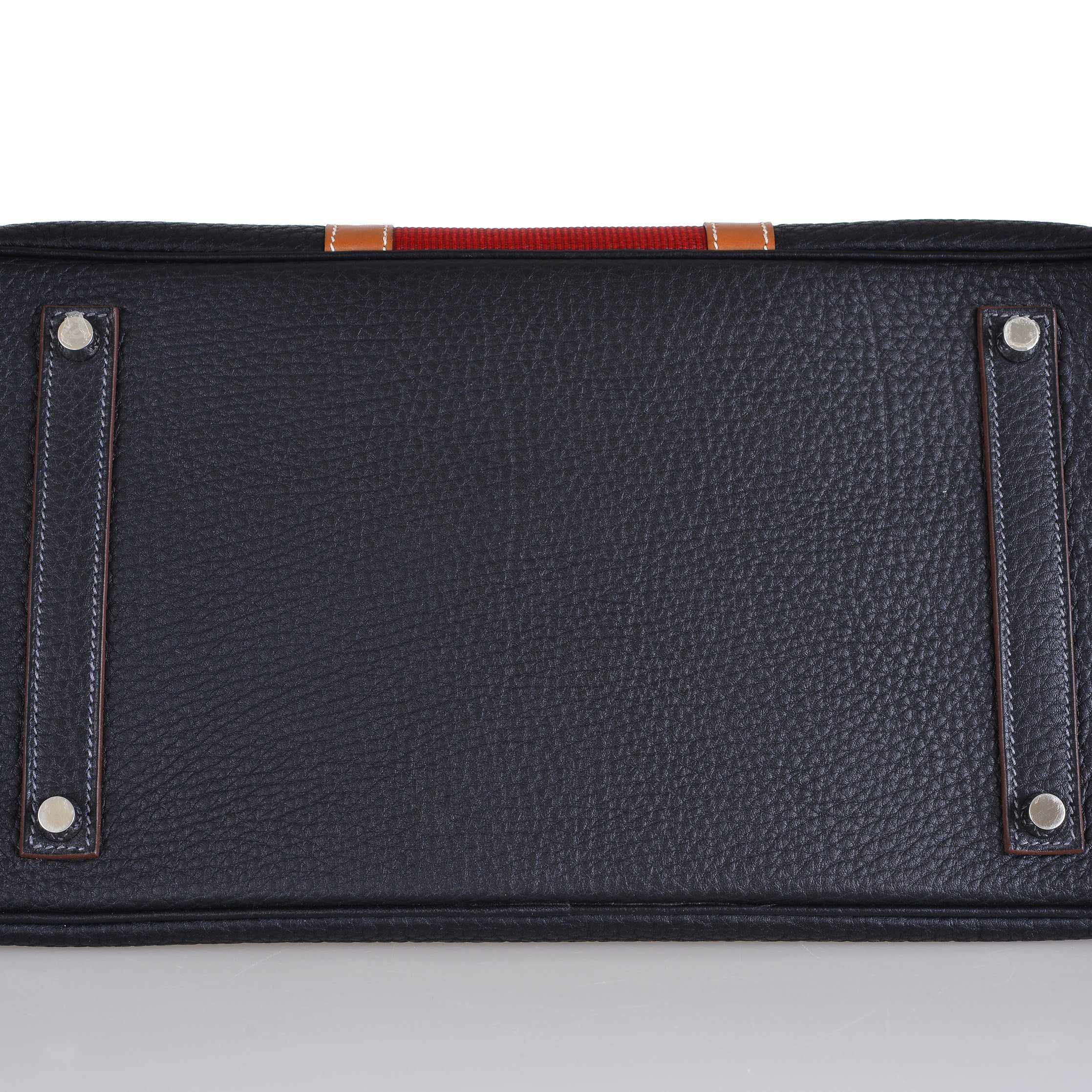 Hermès Birkin 35 Club Black, Indigo & Barenia Palladium Hardware