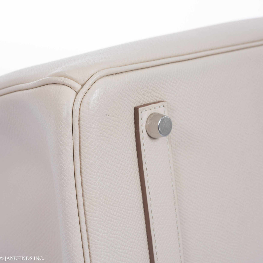 Hermès Birkin 35 Craie Epsom Palladium Hardware