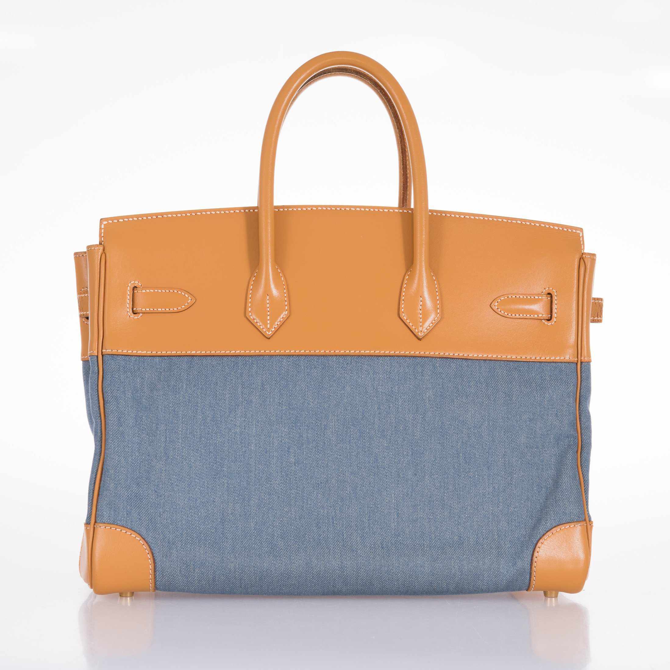 Hermès Birkin 35 Denim & Vache Naturelle Gold Hardware - Limited Edition