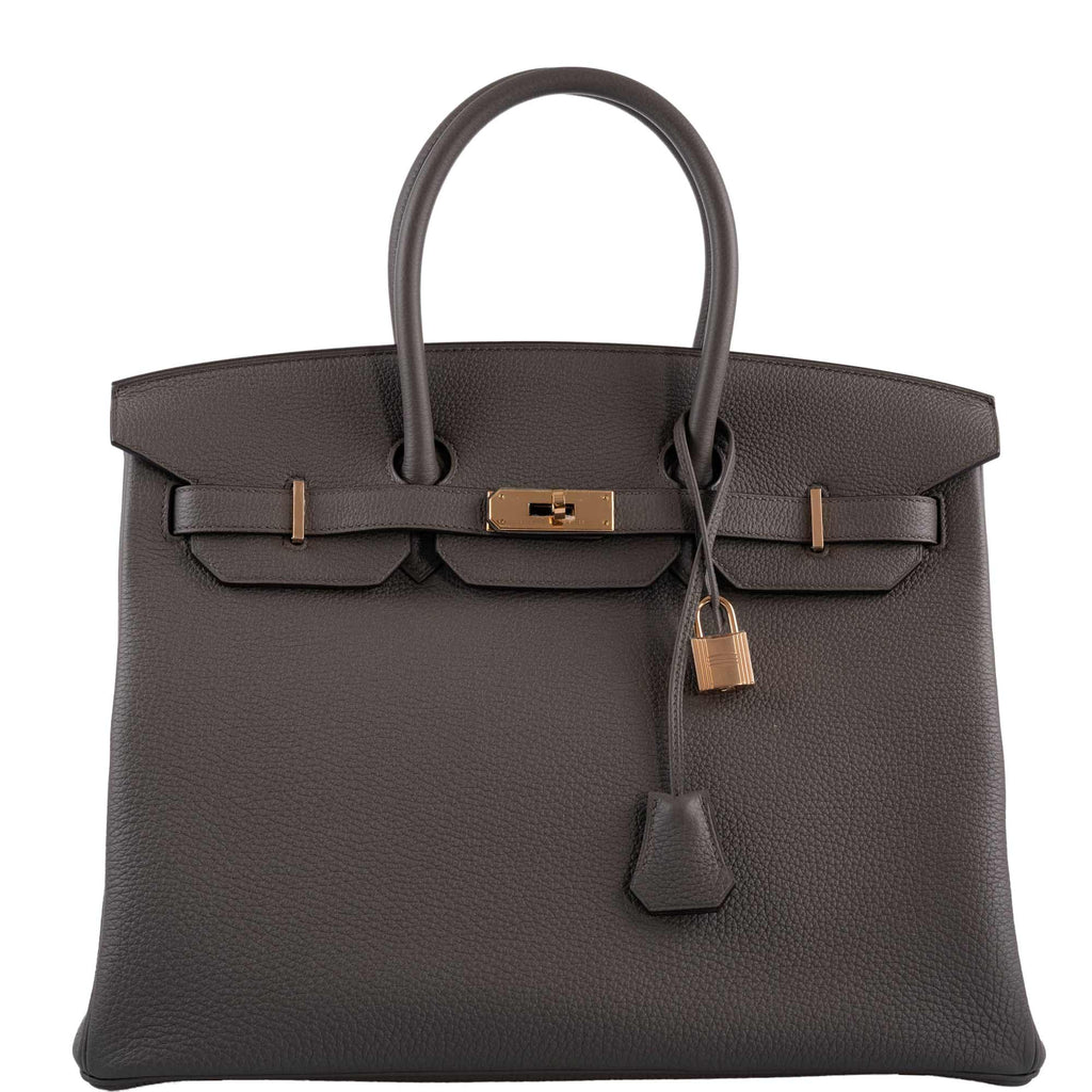Hermès Birkin 35 Etain Togo with Rose Gold Hardware
