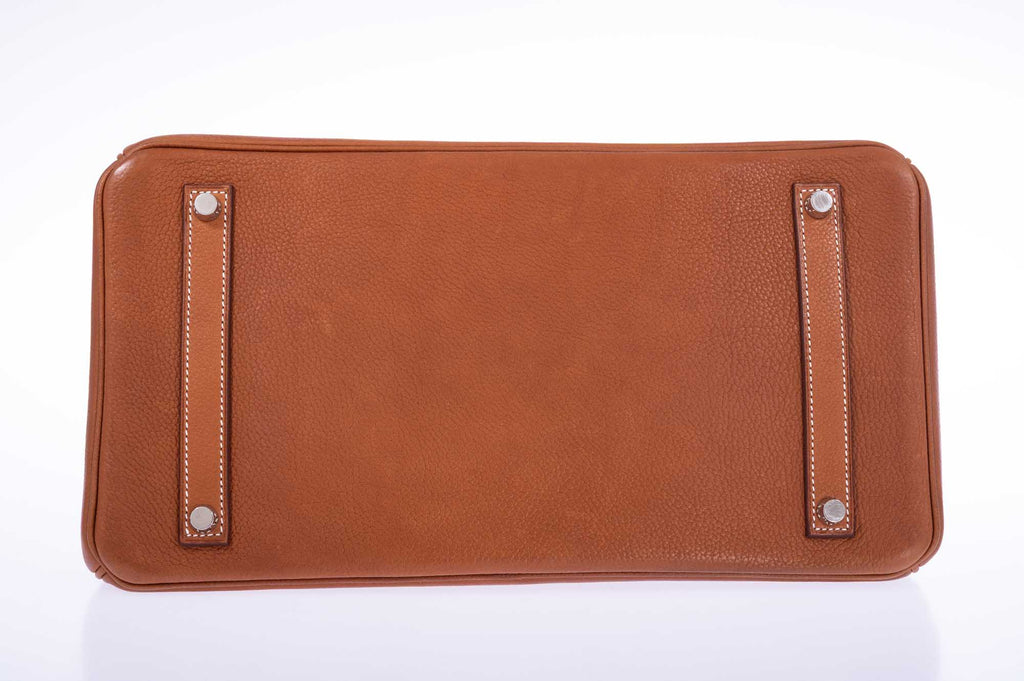 Hermès Birkin 35 Fauve Barenia Faubourg Palladium Hardware