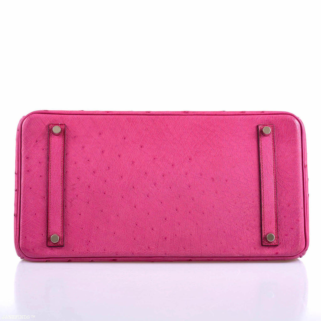 Hermès Birkin 35 Fuchsia Ostrich with Palladium Hardware
