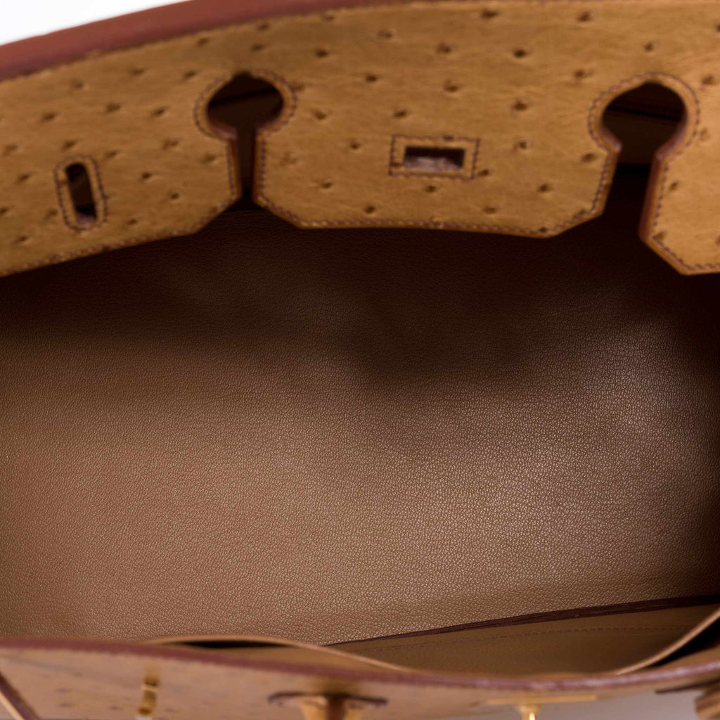 Hermès Birkin 35 Gold Ostrich Gold Hardware