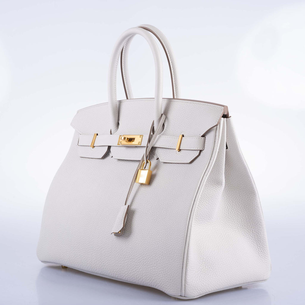 Hermès Birkin 35 Gris Pale Togo Gold Hardware