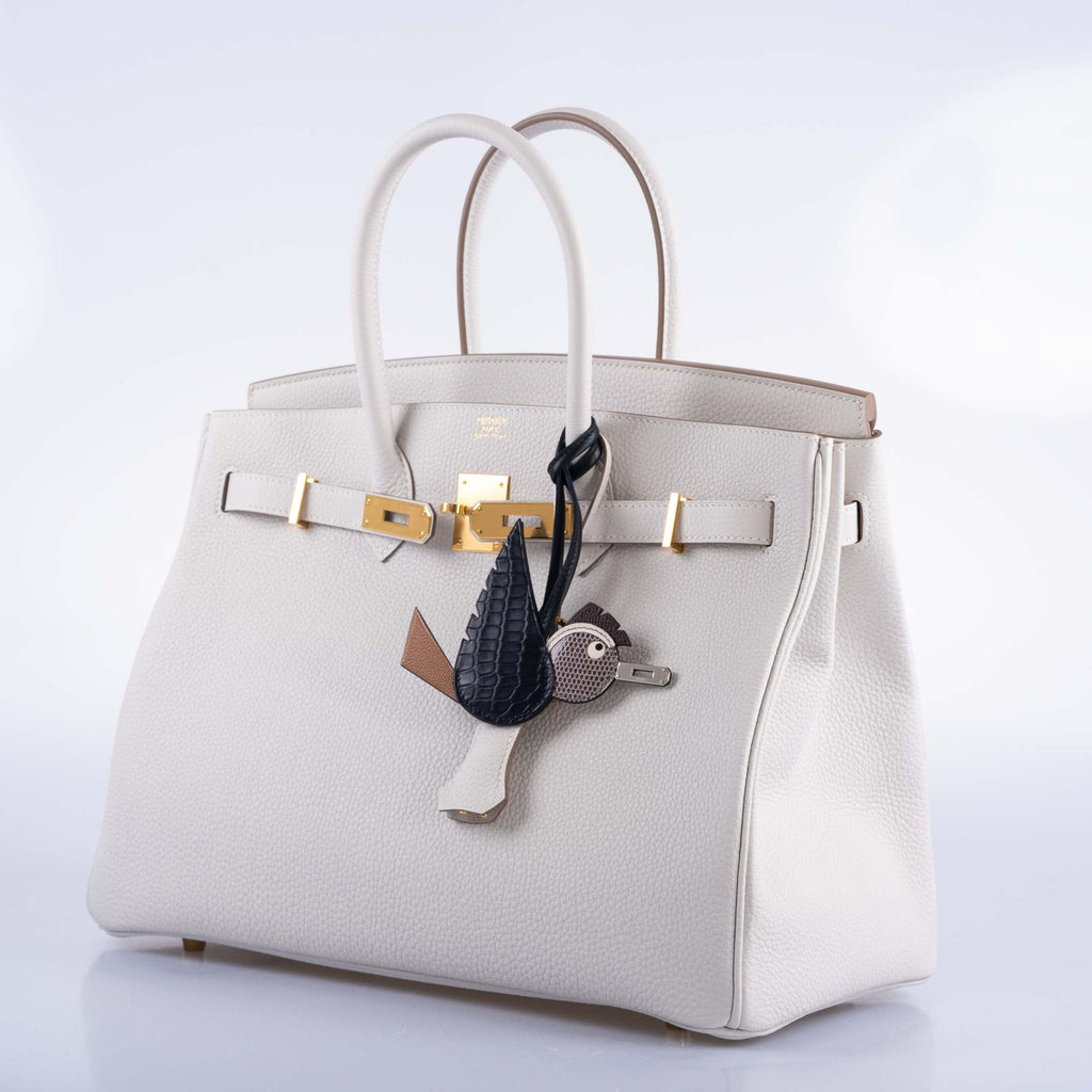 Hermès Birkin 35 Gris Pale Togo Gold Hardware