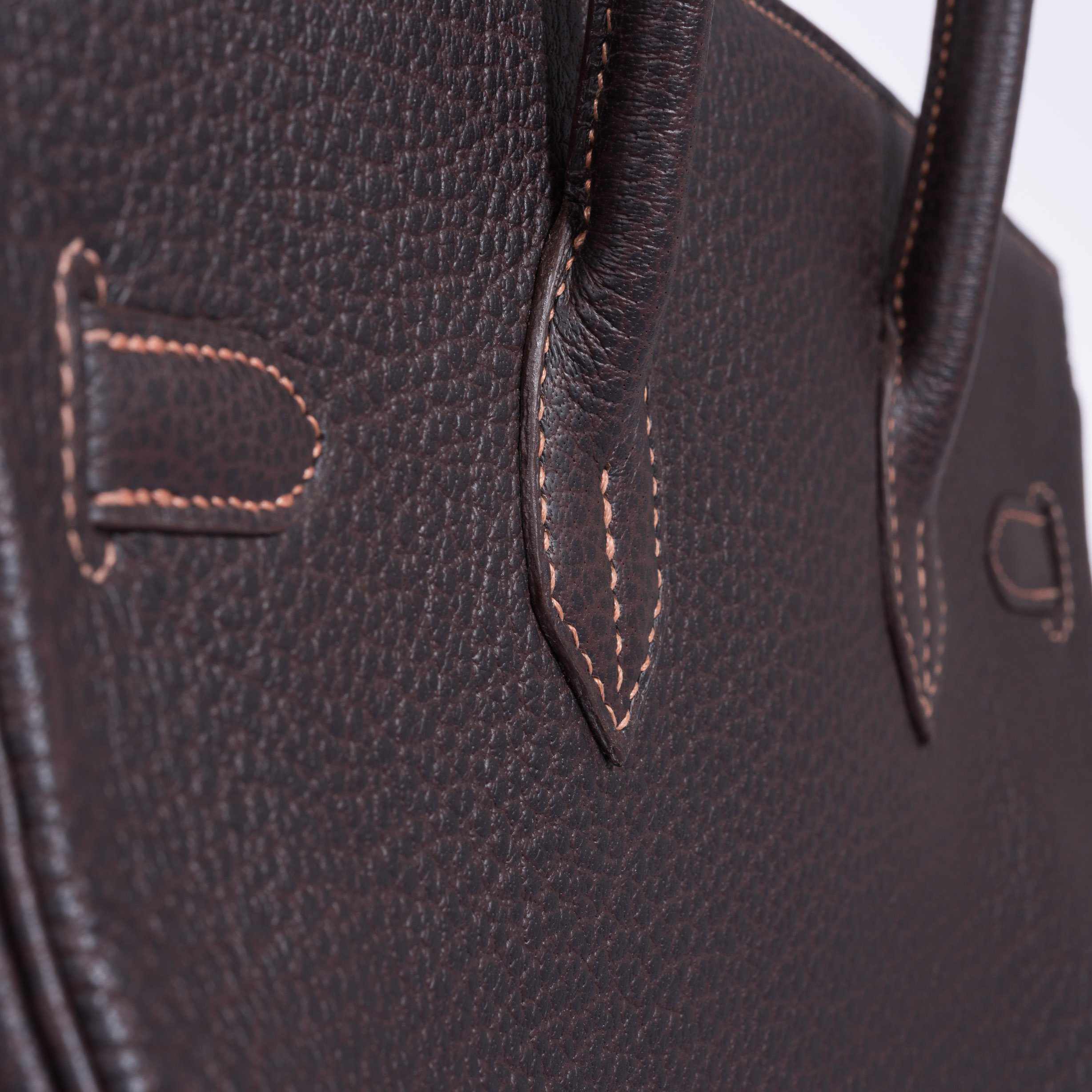 Hermès Birkin 35 Havane Fjord Special Stitching Gold Hardware