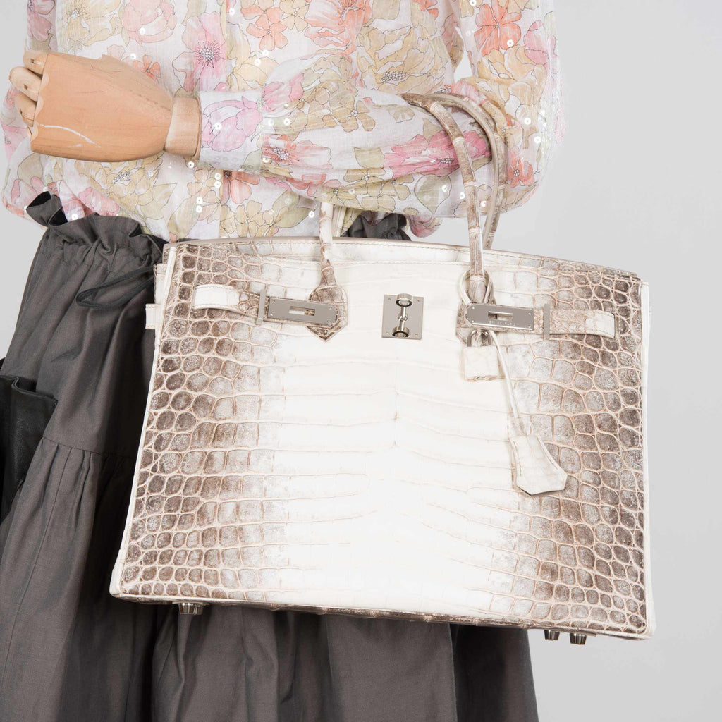 Hermès Birkin 35 Niloticus Crocodile Himalayan Palladium Hardware