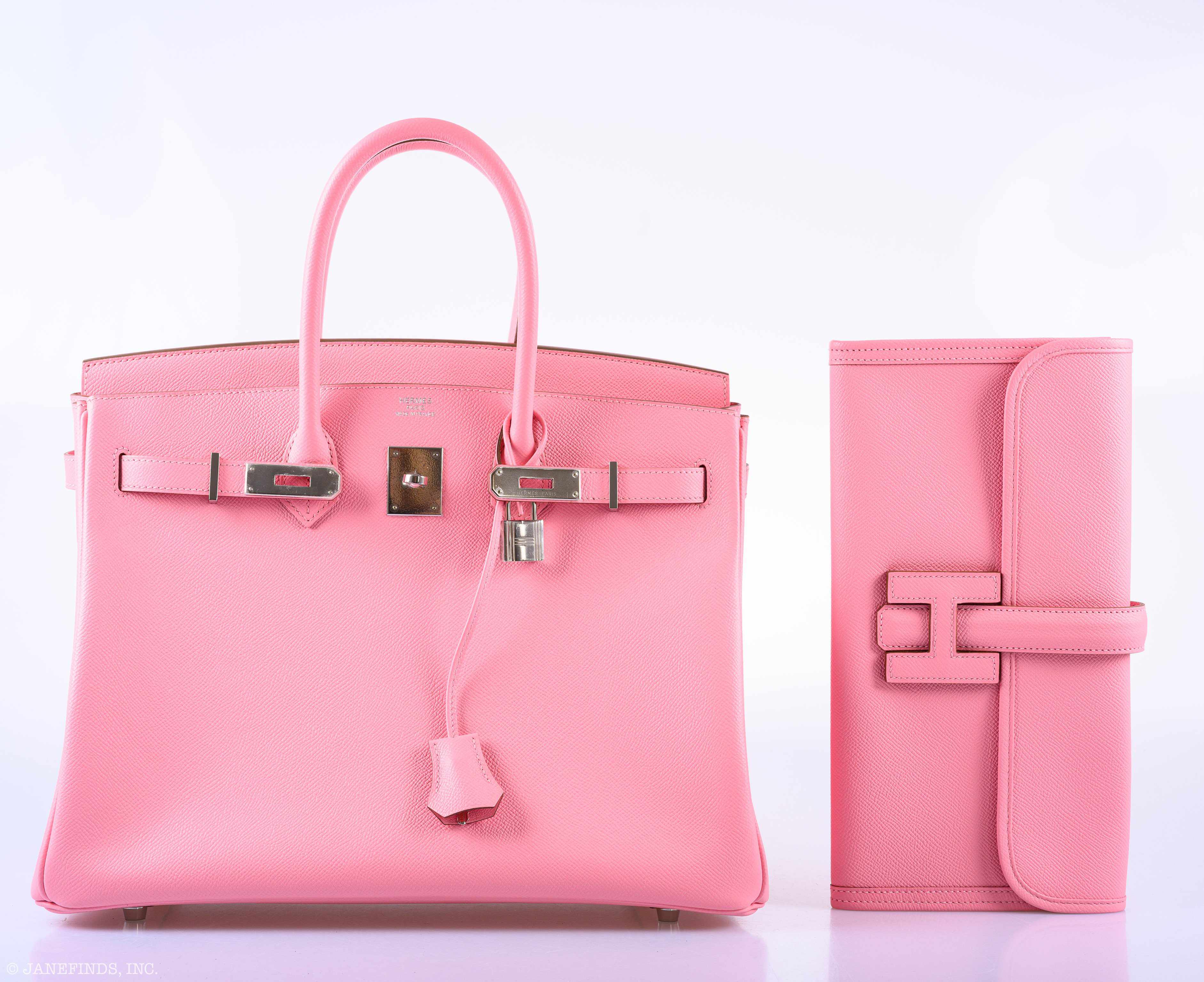 Hermès Birkin 35 Rose Confetti Epsom Palladium Hardware - 2015, T