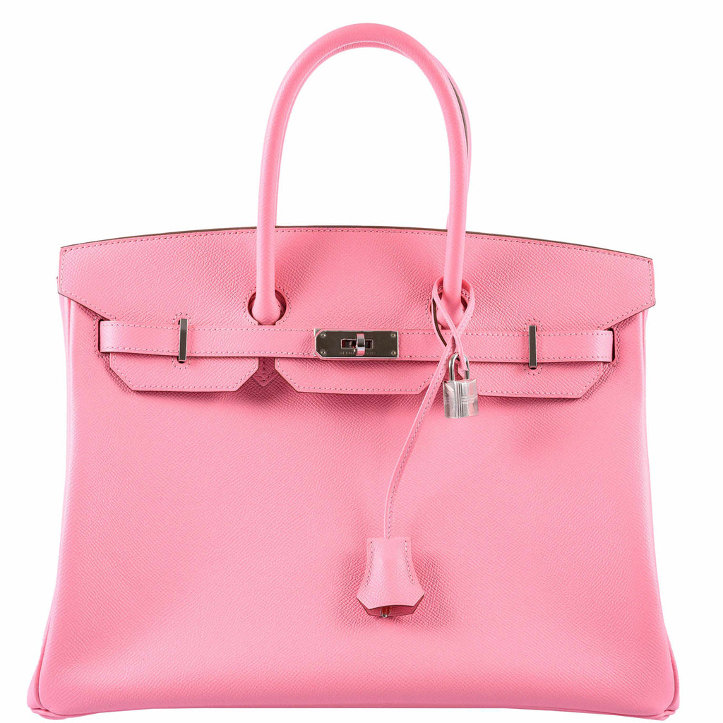 Hermès Birkin 35 Rose Confetti Epsom Palladium Hardware - 2015, T