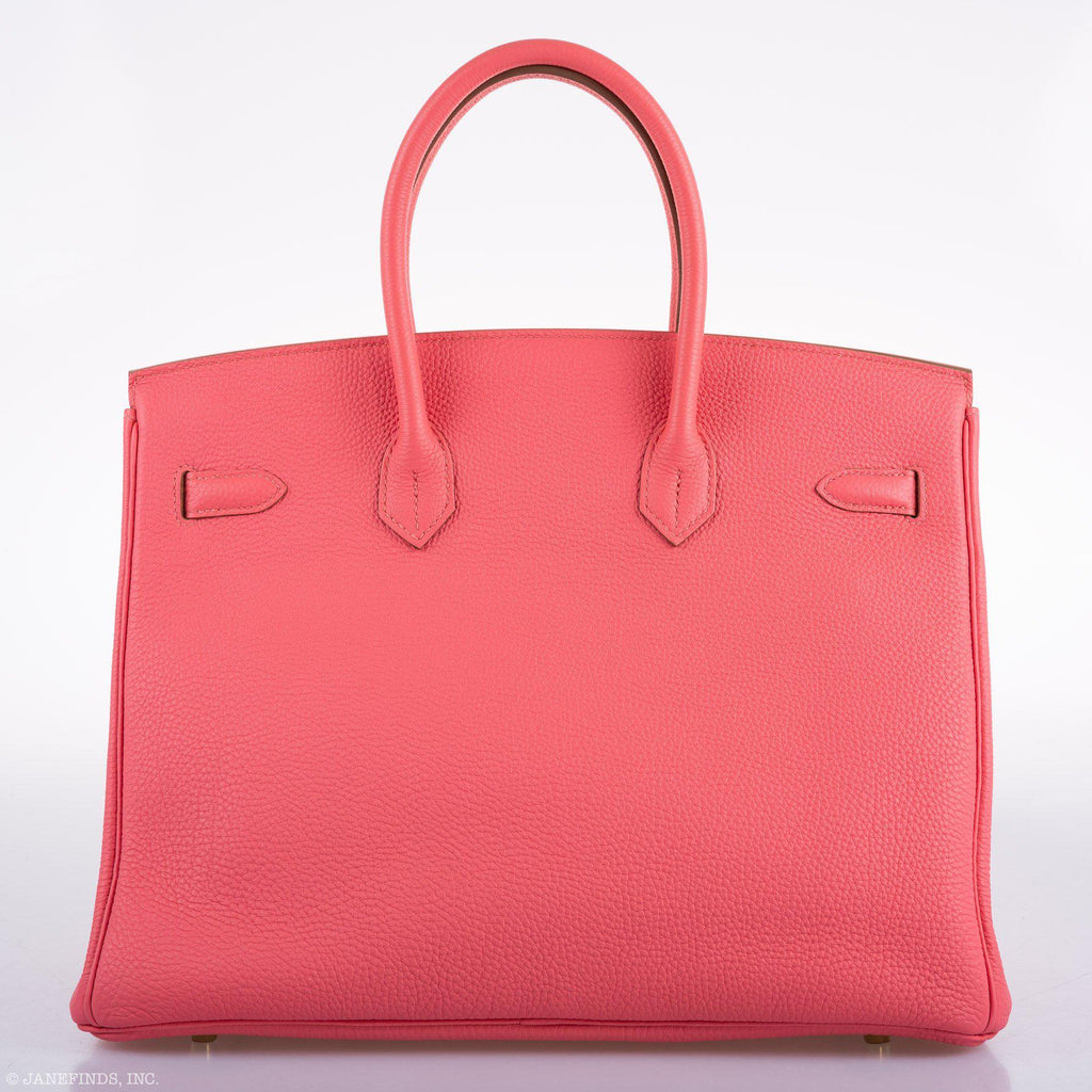 Hermès Birkin 35 Rose Lipstick Togo Gold Hardware - 2013, Q Square