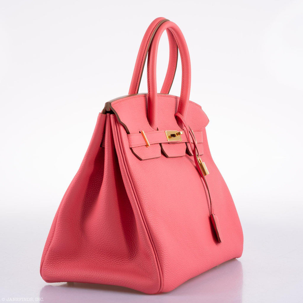 Hermès Birkin 35 Rose Lipstick Togo Gold Hardware