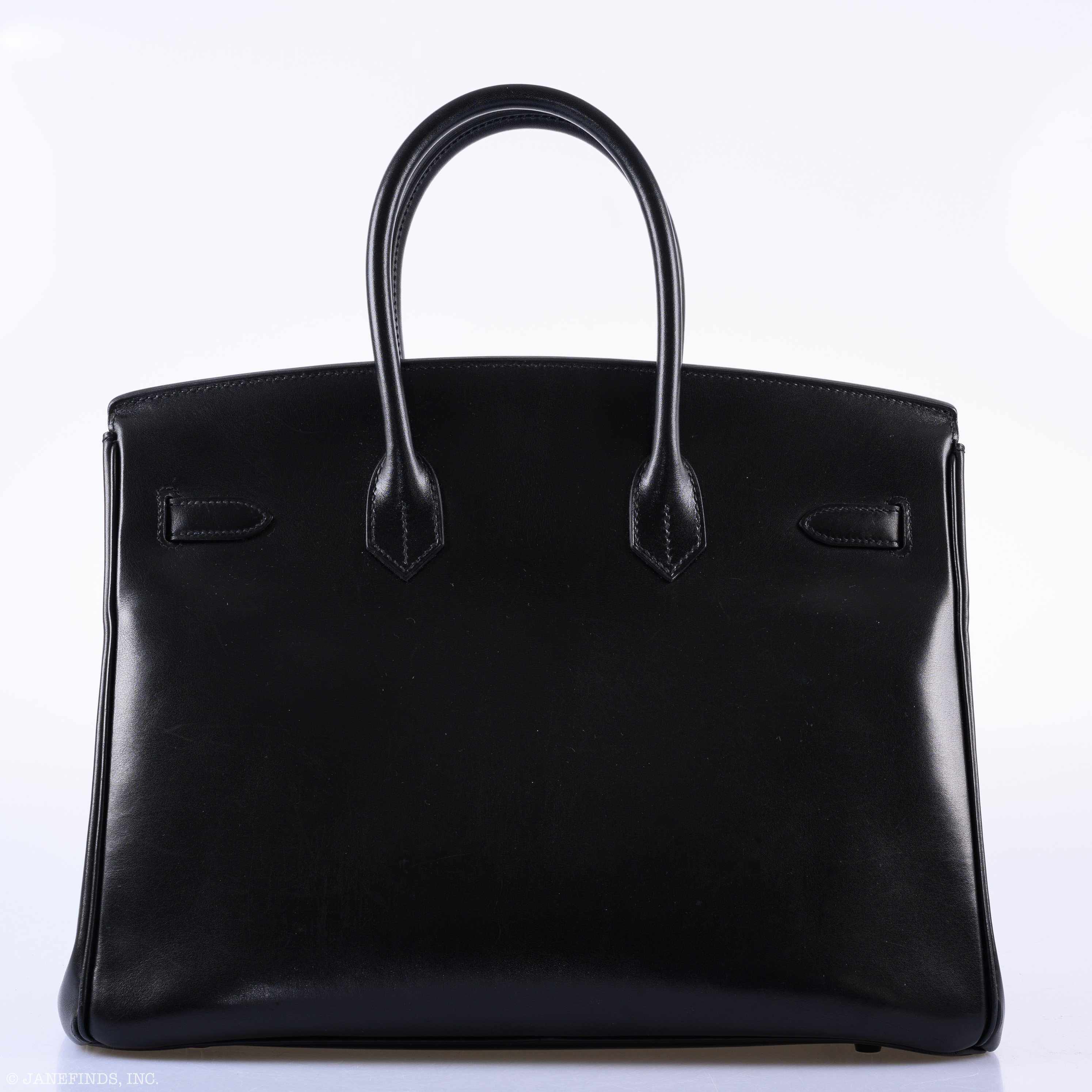 Hermès Birkin 35 SO BLACK Black Box Leather PVD Hardware - 2011, O Square