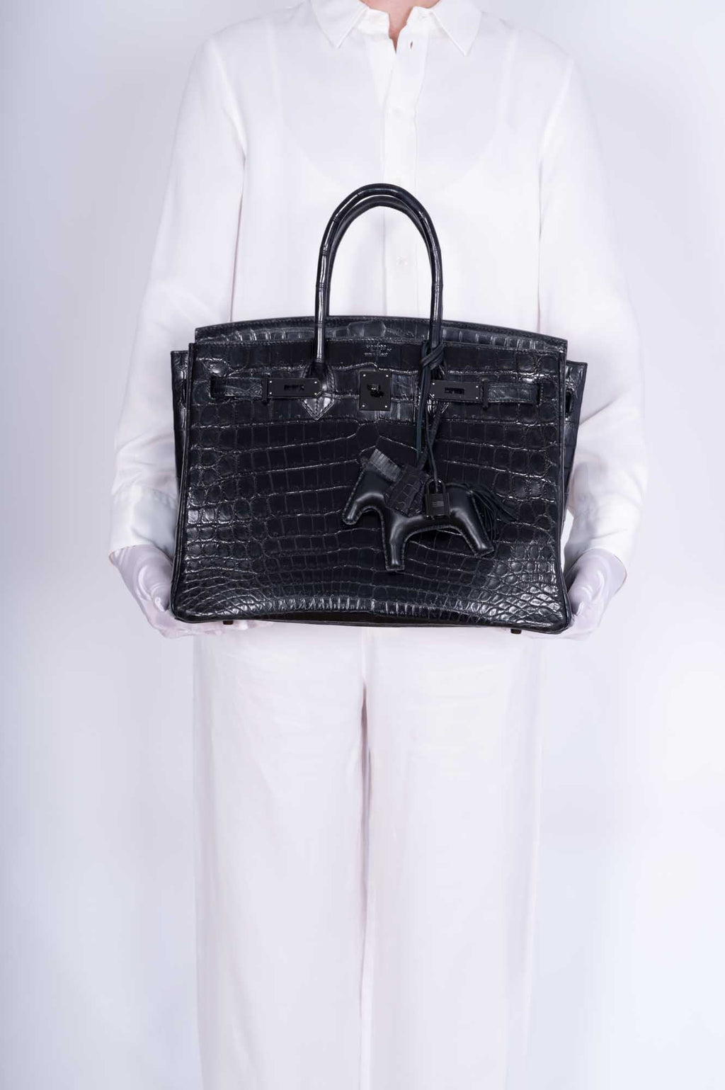 Hermès Birkin 35 SO BLACK Matte Alligator Black PVD Hardware