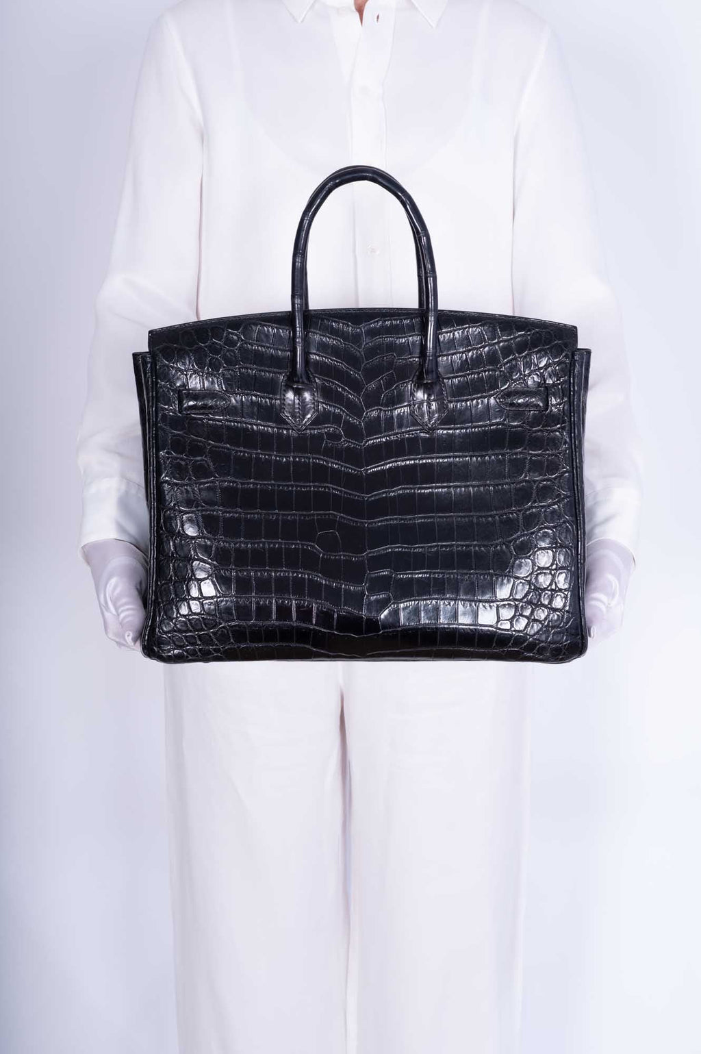 Hermès Birkin 35 SO BLACK Matte Alligator Black PVD Hardware
