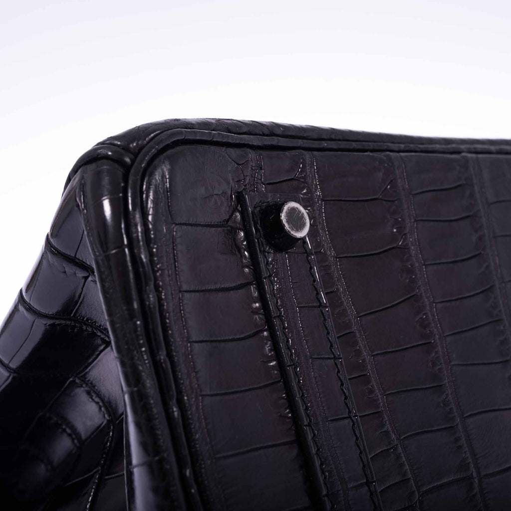 Hermès Birkin 35 SO BLACK Matte Niloticus Crocodile PVD Black Hardware