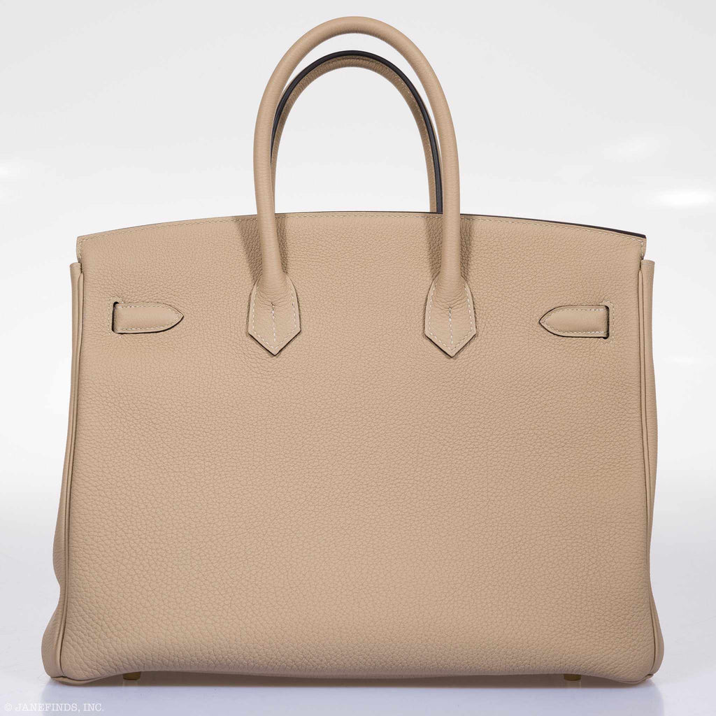 Hermès Birkin 35 Trench Togo Gold Hardware