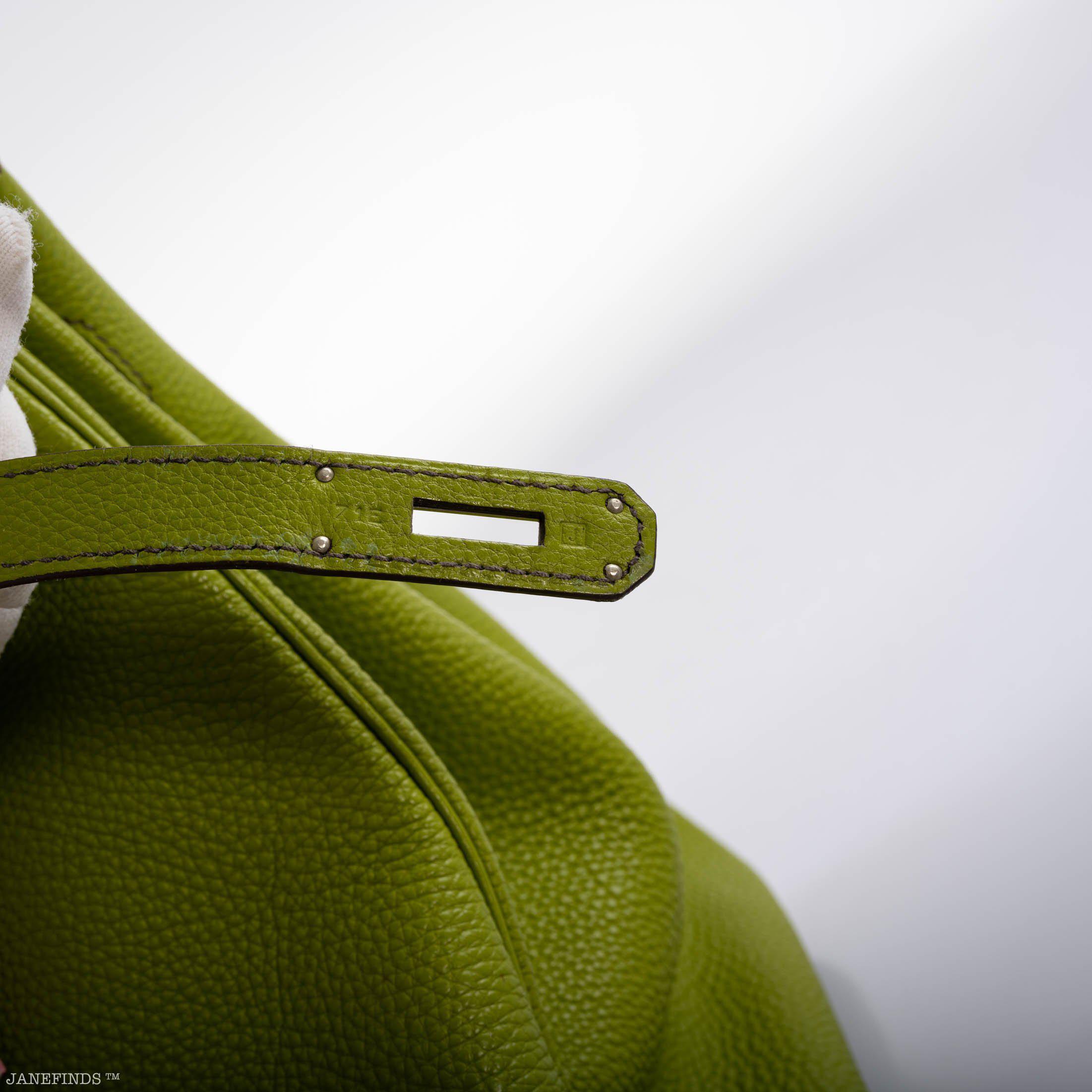 Hermès Birkin 35 Vert Anis Togo with Palladium Hardware - 2006, J Square