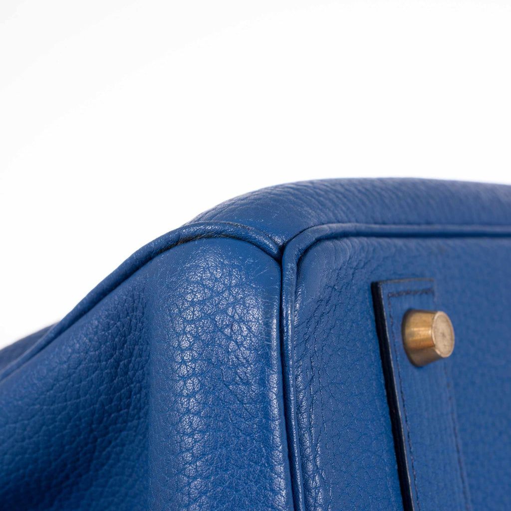 Hermès Birkin 40 French Blue Fjord Gold Hardware