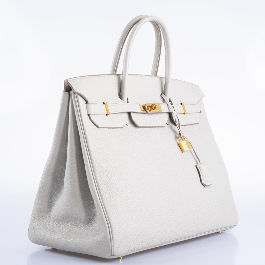 Hermès Birkin 40 Gris Perle Togo Gold Hardware