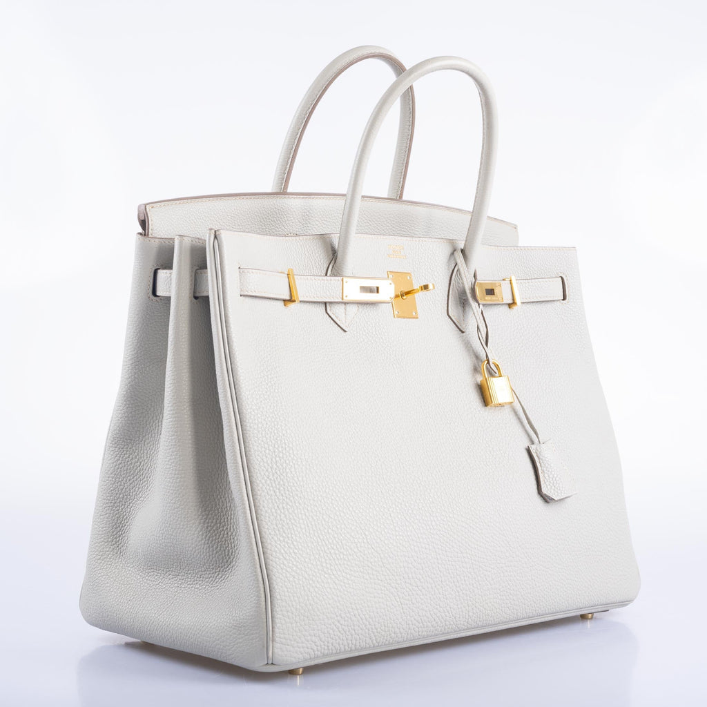 Hermès Birkin 40 Gris Perle Togo Gold Hardware