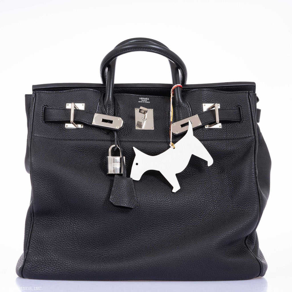 Hermès Birkin 40 HAC Black Clemence Palladium Hardware