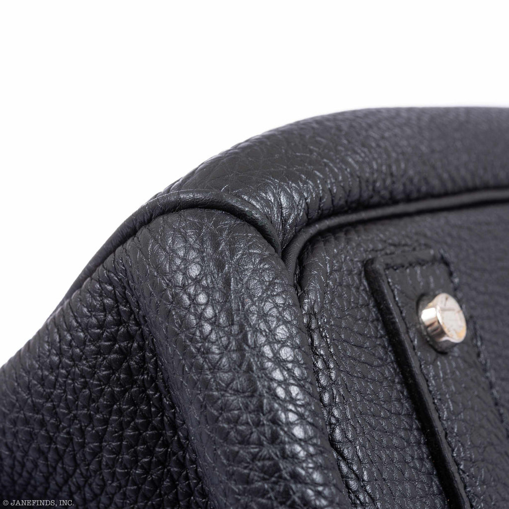 Hermès Birkin 40 HAC Black Clemence Palladium Hardware
